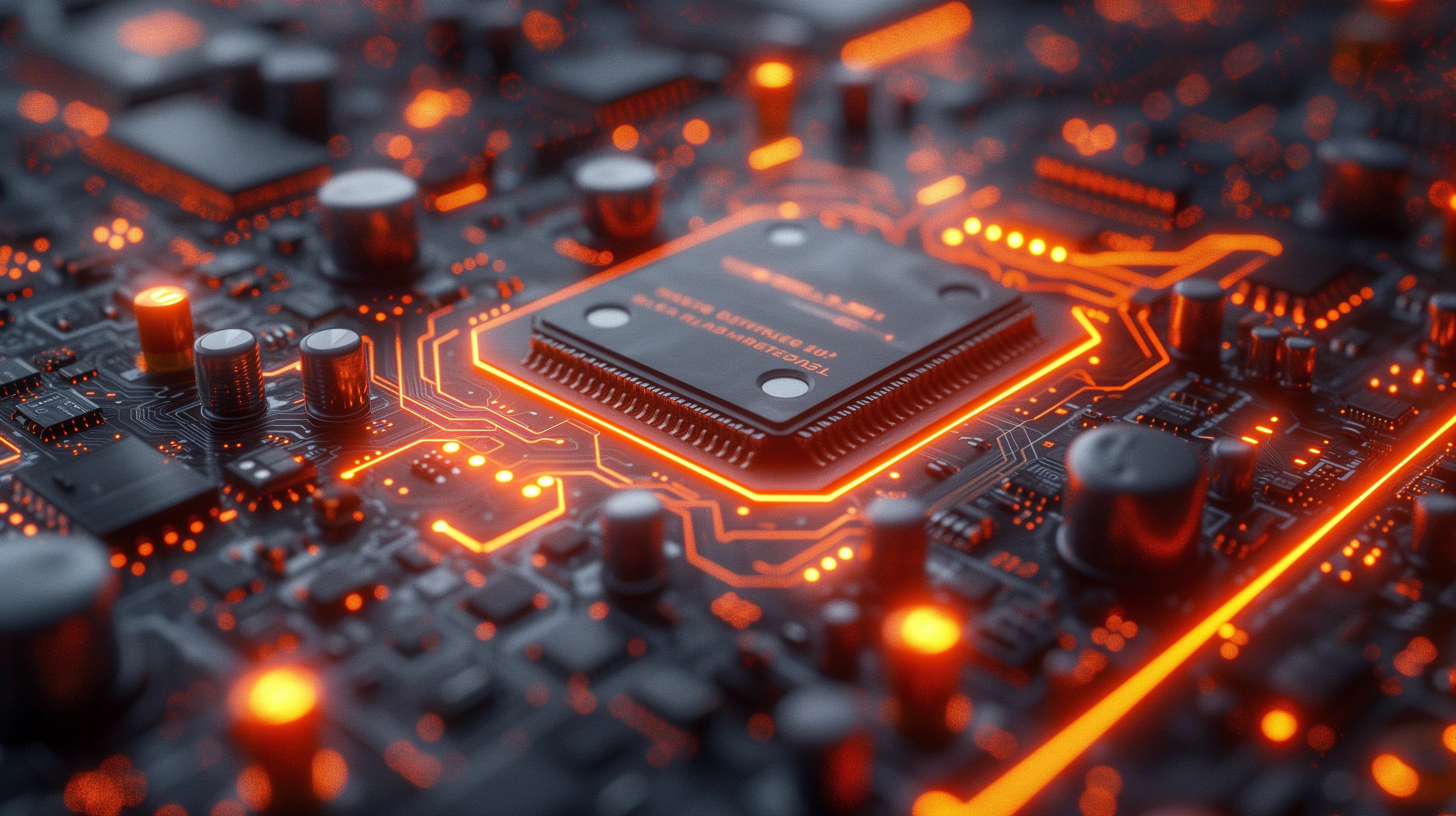 Image d'un circuit imprimé lumineux, symbolisant la reprogrammation mentale et les outils du mindset avec DHS Stratégie Propulser , un programme conçu pour transformer et optimiser votre façon de penser.